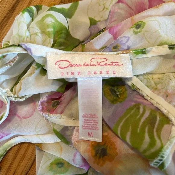 Oscar de la Renta pink label, sheer dress - Picture 5 of 6